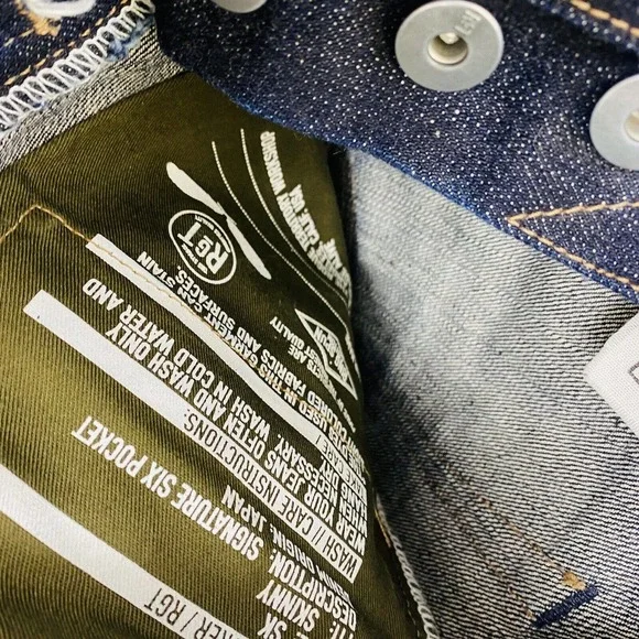 Rogue Territory Indigo Selvedge Jeans 27X32 Skinny 6 Pocket Mint